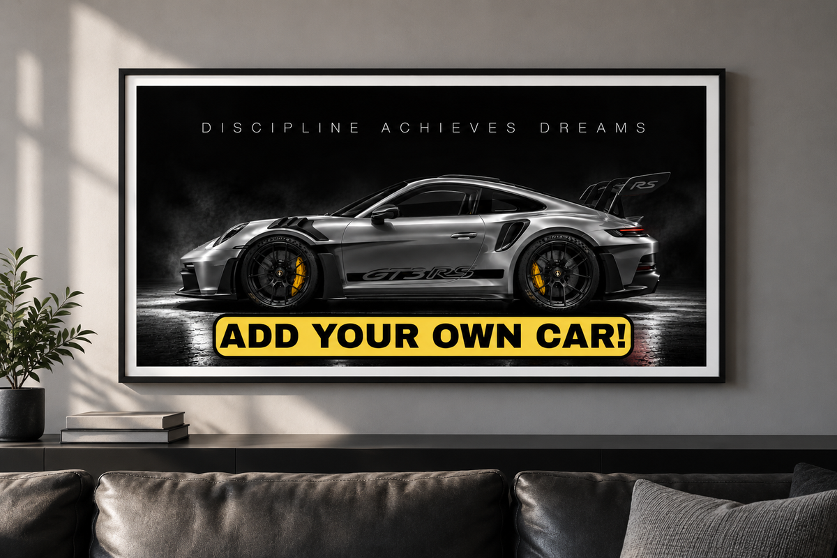 Custom Car Poster | Personalized Car Print with Your Own Car