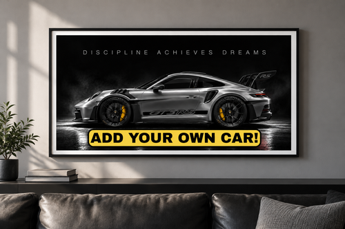 Custom Car Poster | Personalized Car Print with Your Own Car