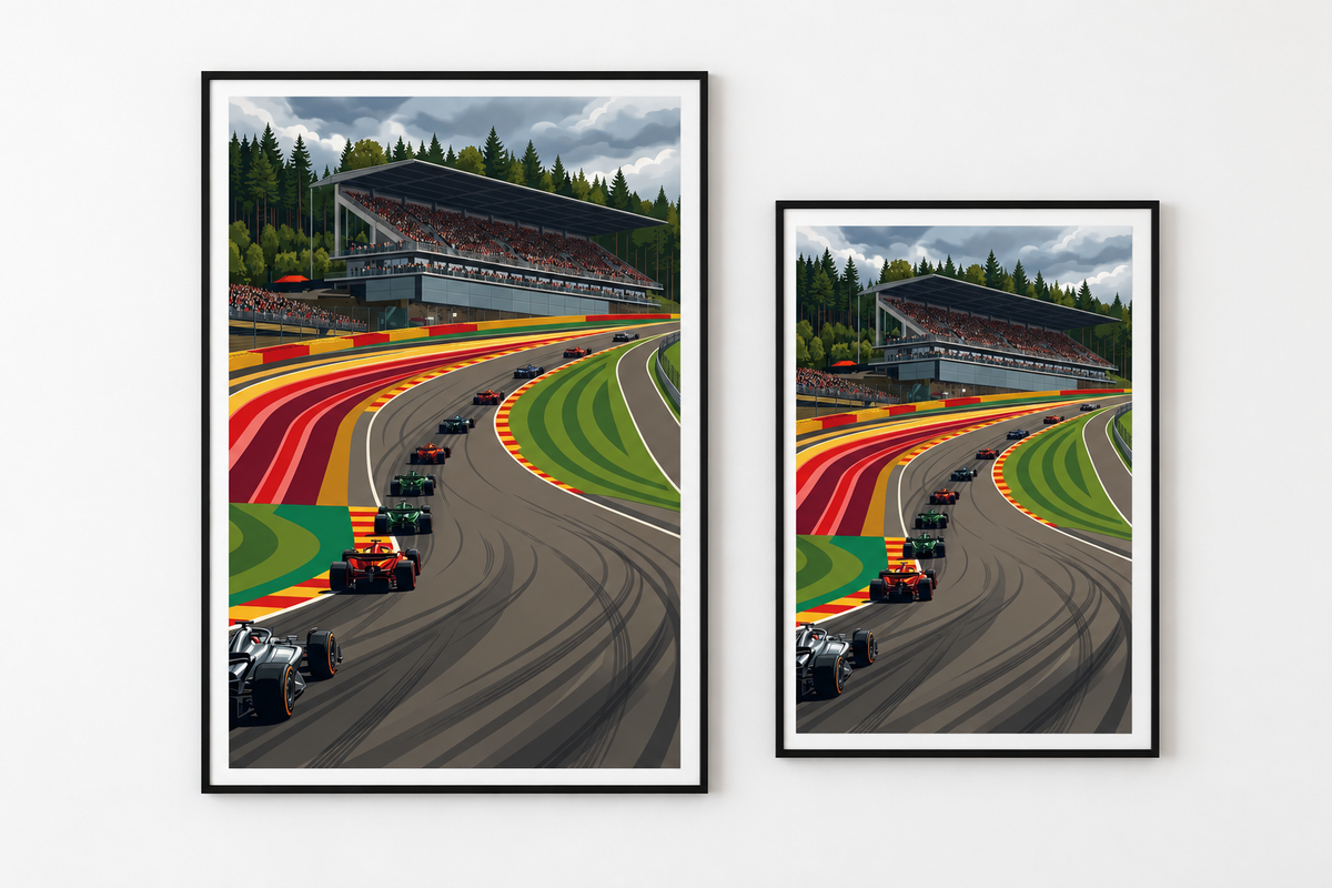 F1 Eau Rouge Poster