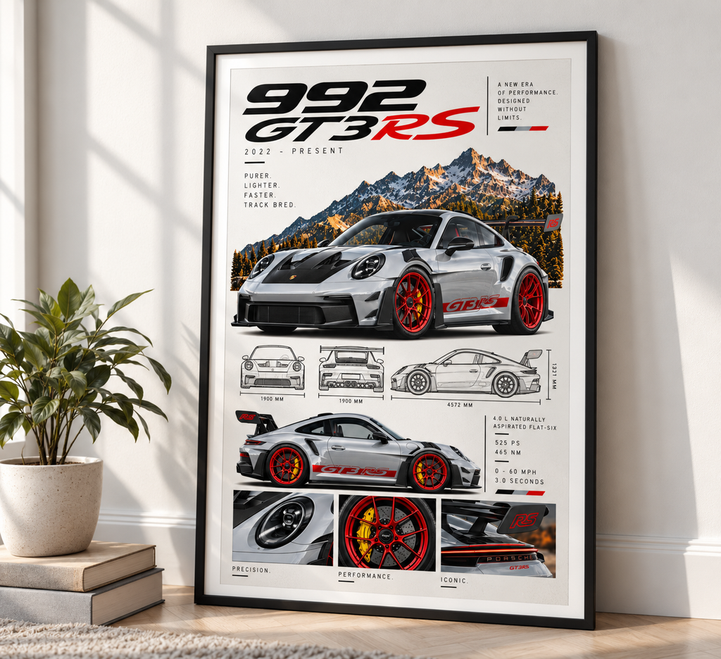 Porsche 992 GT3 RS Poster