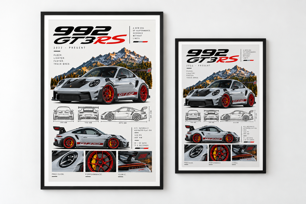 Porsche 992 GT3 RS Poster