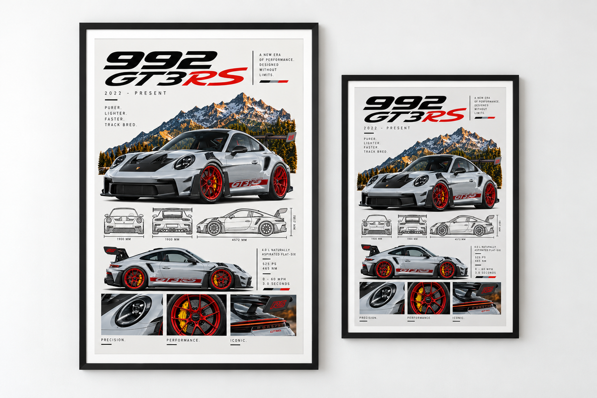 Porsche 992 GT3 RS Poster