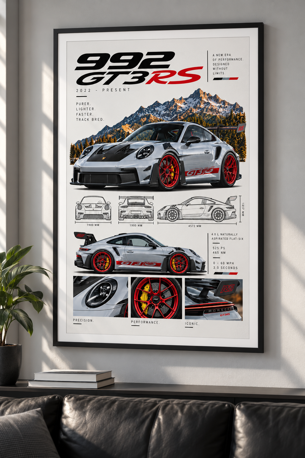 Porsche 992 GT3 RS Poster
