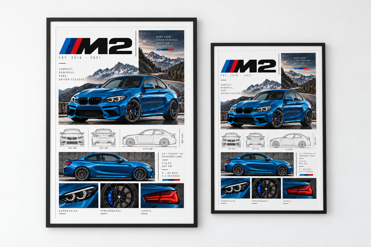 BMW M2 Poster