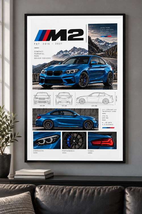 BMW M2 Poster