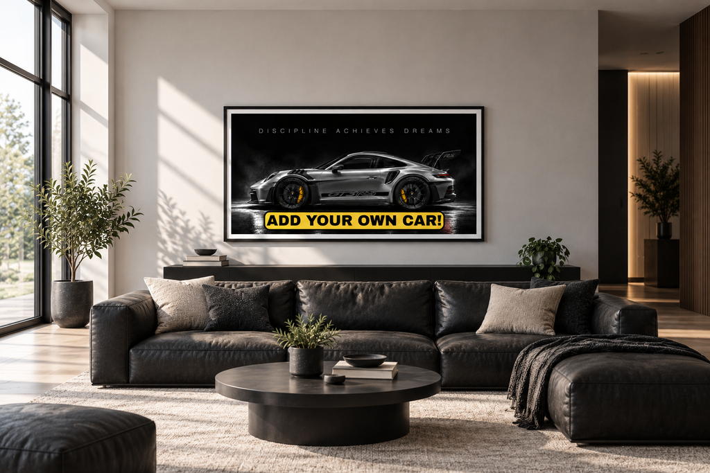 Custom Car Poster | Personalized Car Print with Your Own Car